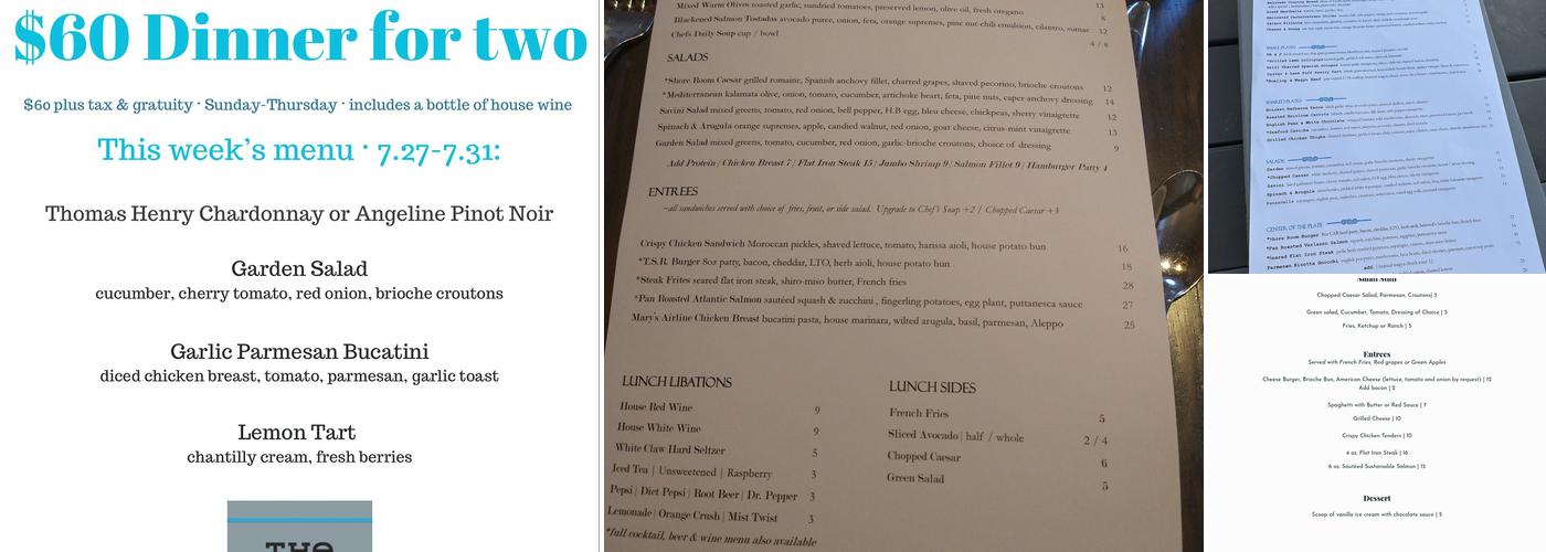 The Shore Menu