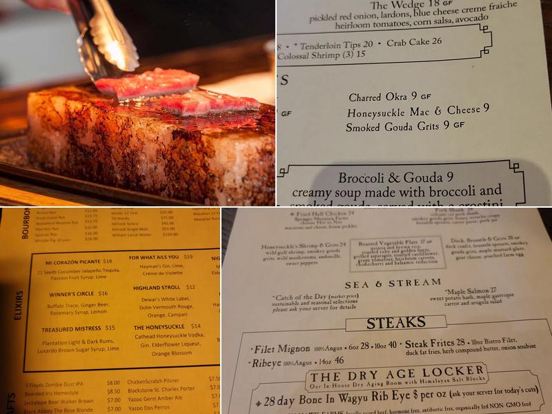 The Honeysuckle Menu