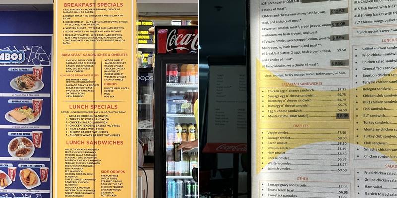 Chicken & Eggs Menu