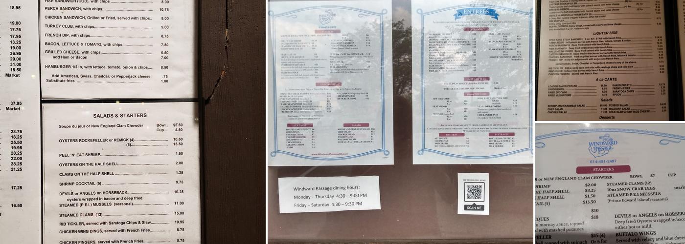 Windward Passage Menu