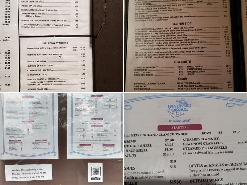 Windward Passage Menu
