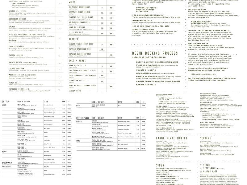 Anthem Menu