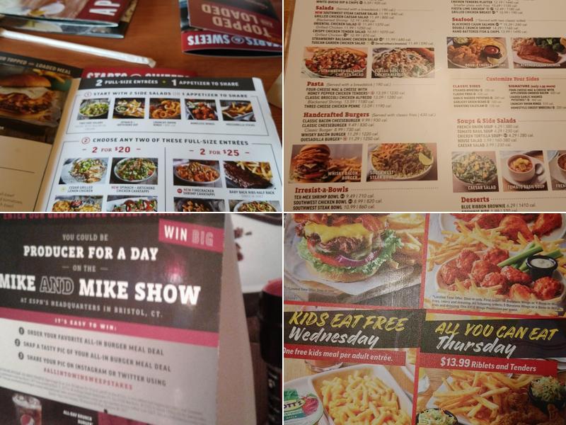 Applebee's Grill + Bar Menu
