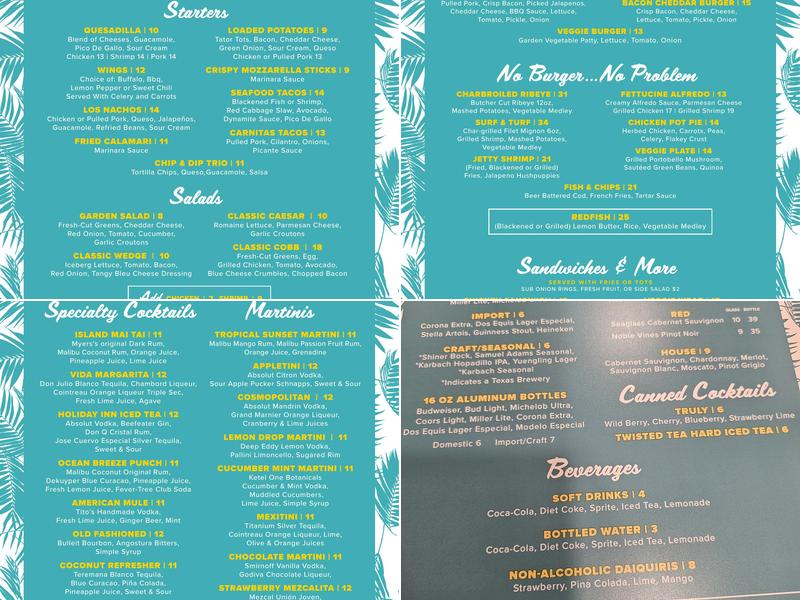 Jetty Menu