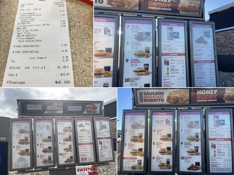 Wendy's Menu
