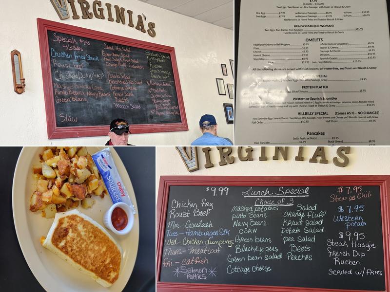 Virginia's Place Menu