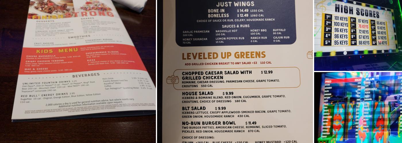 Main Event Austin Menu