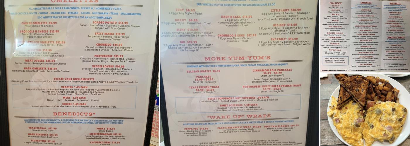 Bacon N Beanz Menu
