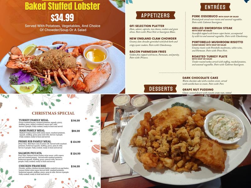 Governor Francis Inn Restaurant Menu