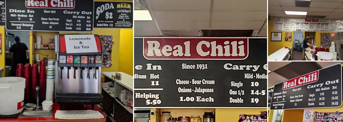 Real Chili Menu