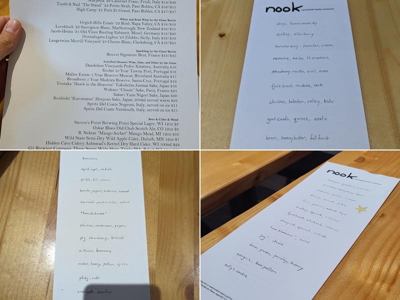 Nook Menu