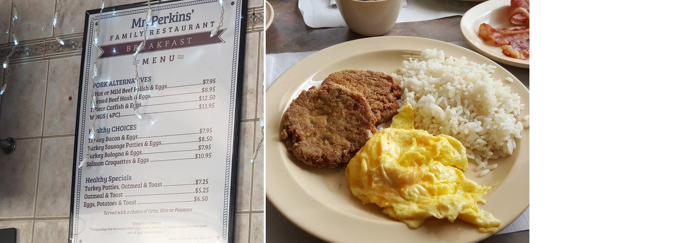 Mr Perkins Family Restaurant Menu