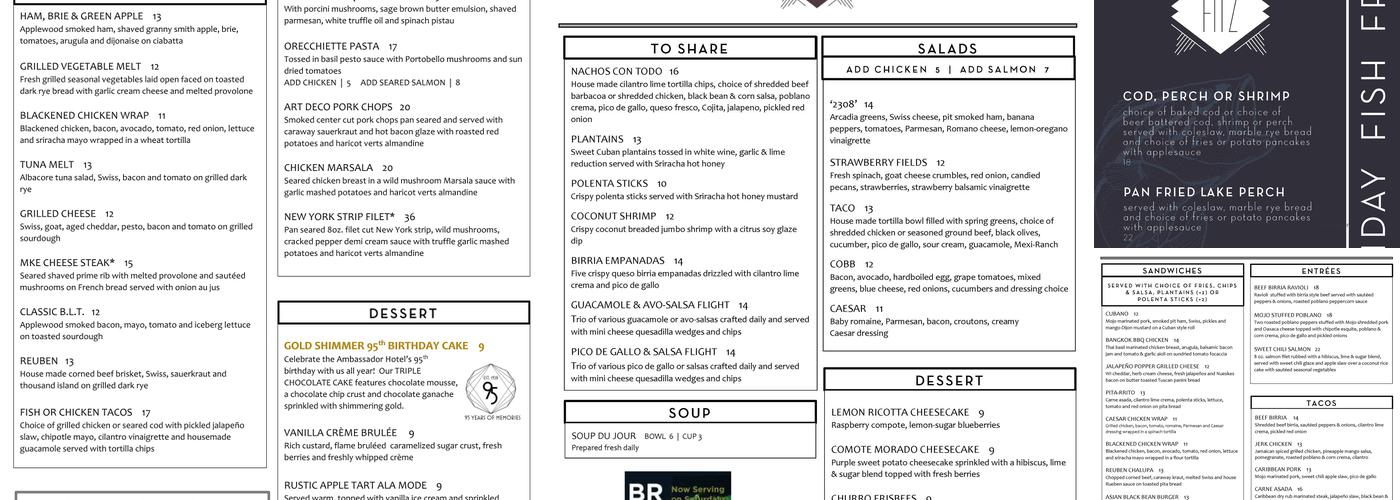 The Fitz Menu