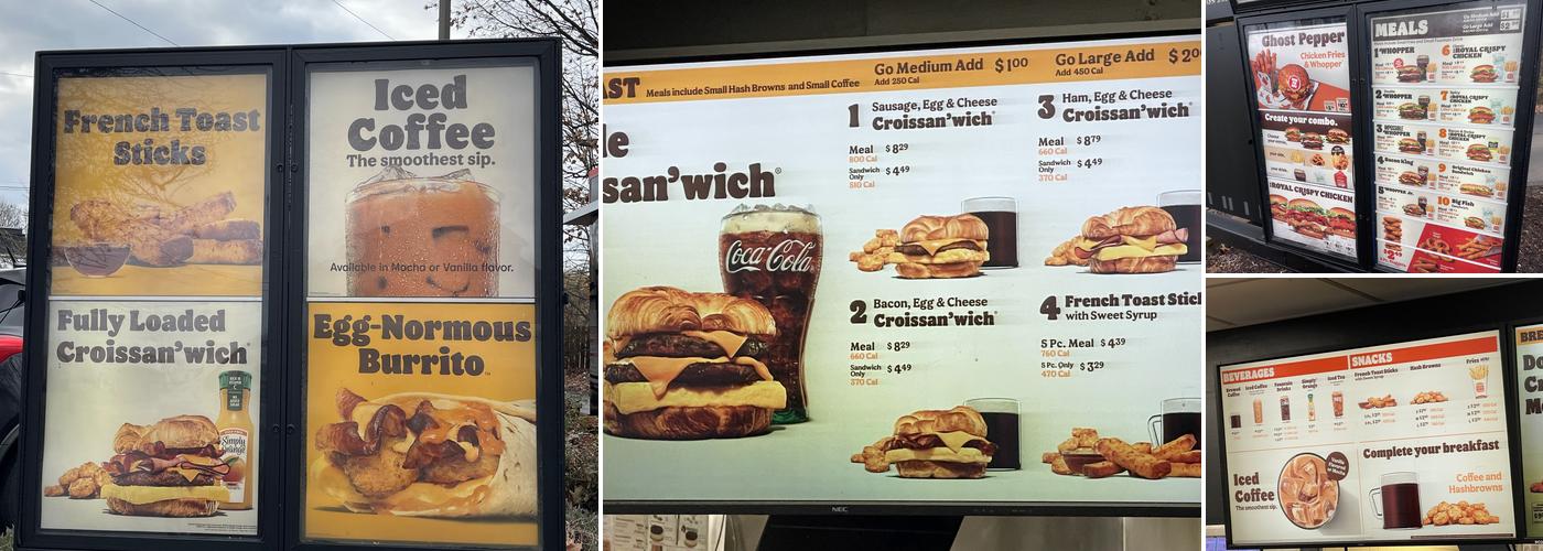 Burger King Menu