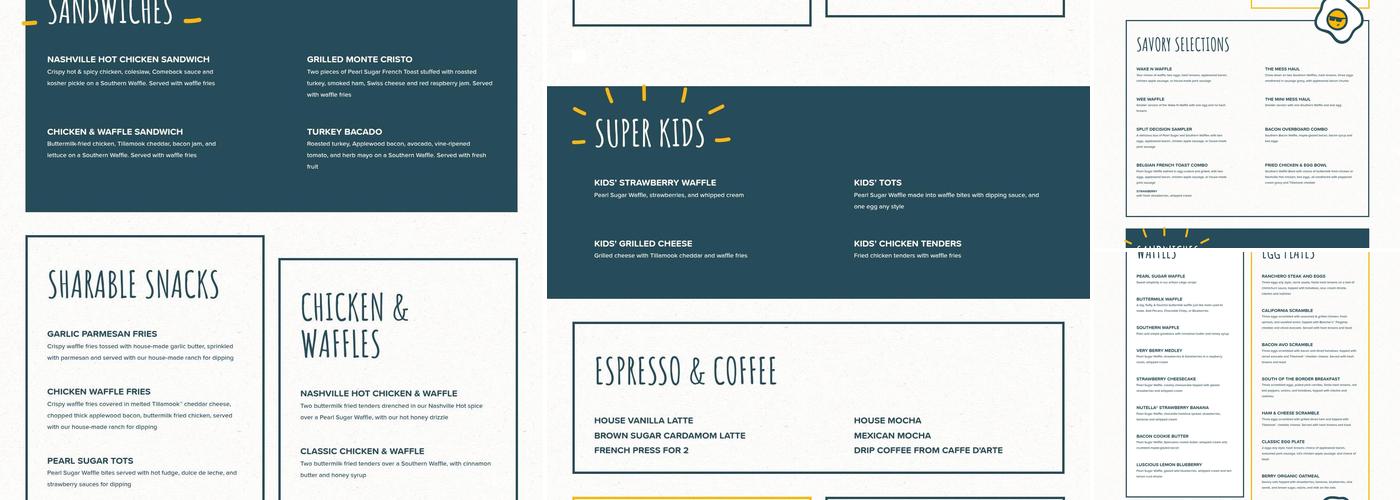 Waffle Stop Menu