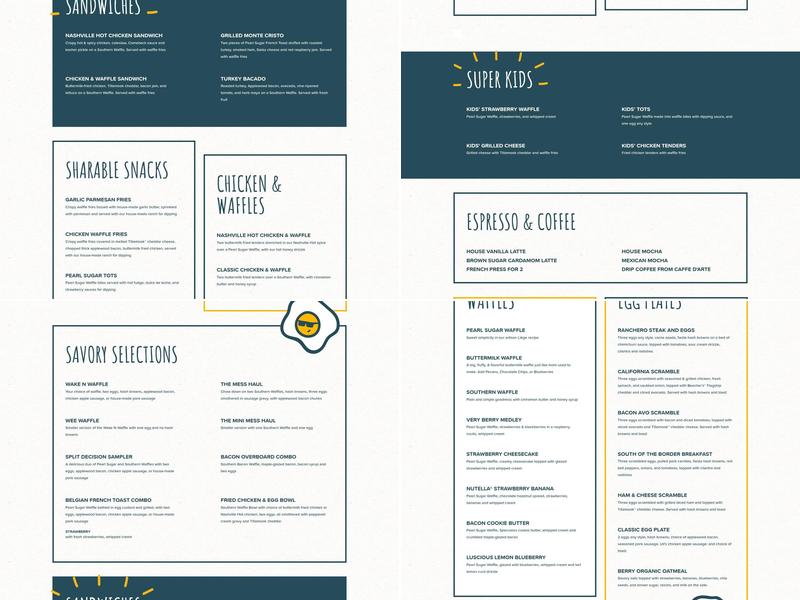 Waffle Stop Menu