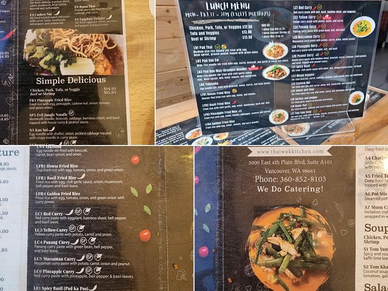 Thai Wok Kitchen Menu