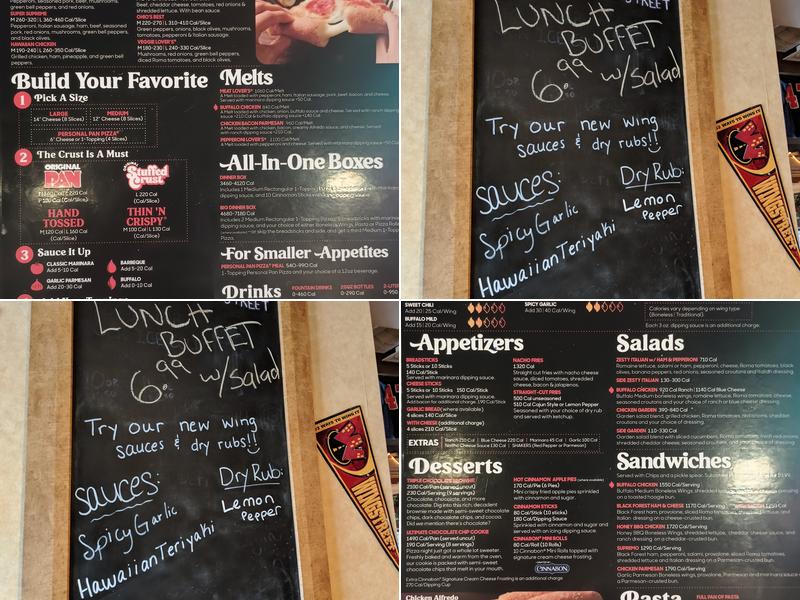Pizza Hut Menu