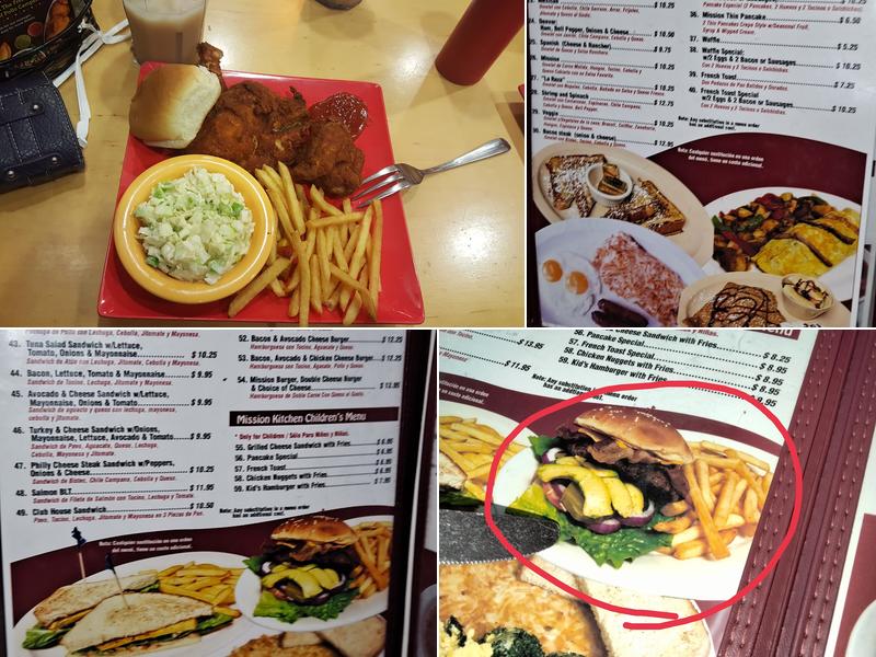 Mission’s Kitchen Menu