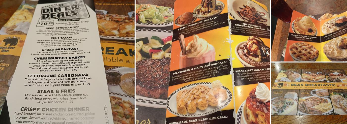 Black Bear Diner Fresno Menu