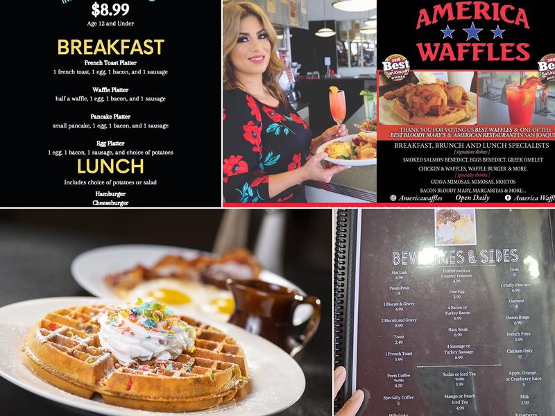American Waffle Diner Menu