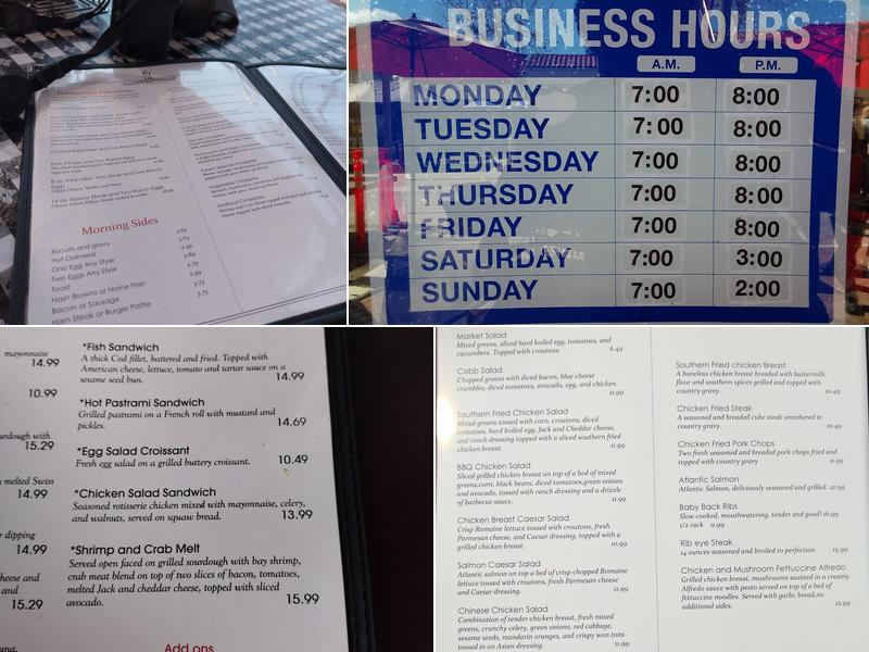Kaye's Kitchen Menu