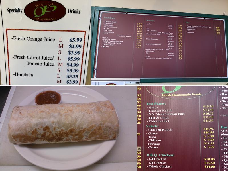 Original Pollo Menu