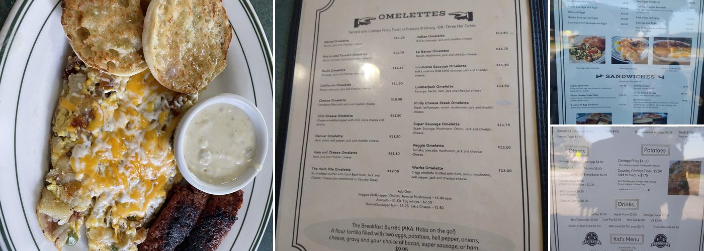 Uncle Bud's Kitchen Menu