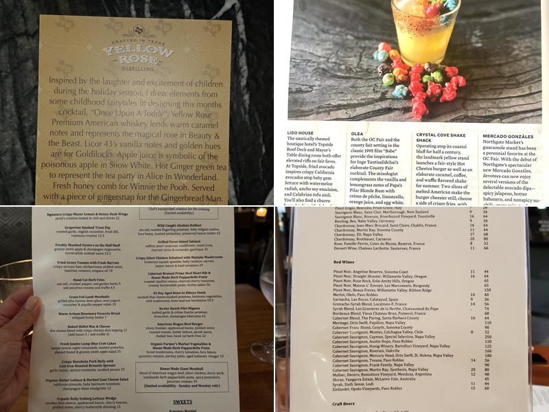 Olea Menu