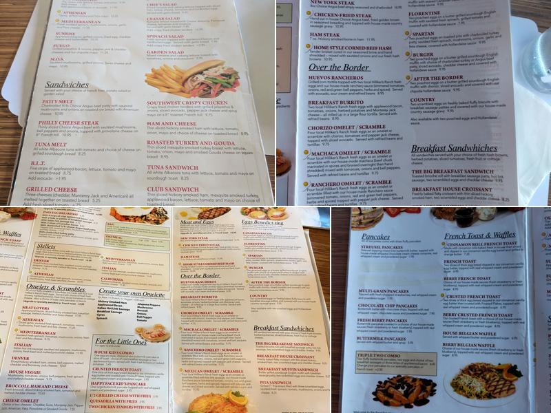 Breakfast House Menu