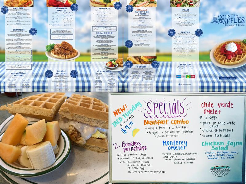 Country Waffles - Livermore Menu