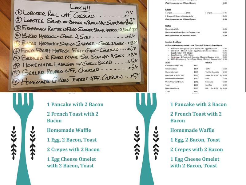 Kathy's Diner Menu