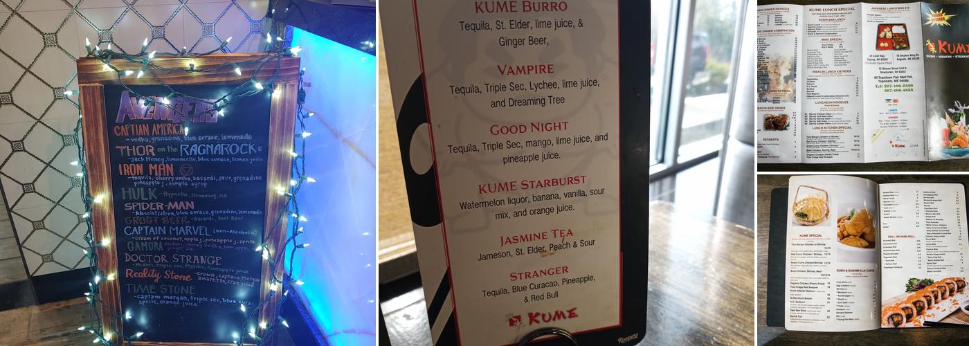 Kume Menu