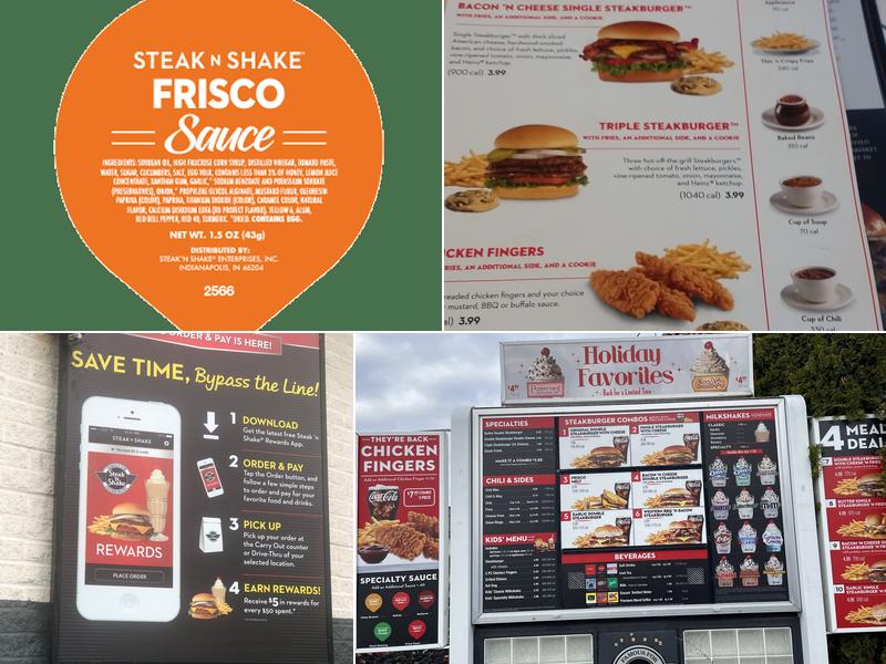 Steak 'n Shake Menu