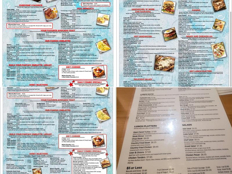 Breakfast Club of Tuskawilla Menu