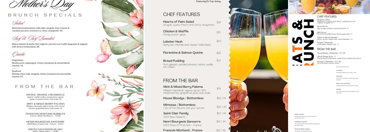 Bagatelle Menu