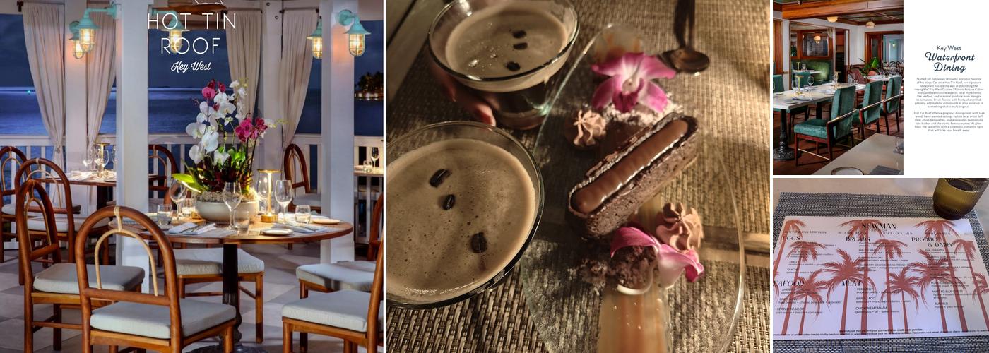 Hot Tin Roof Restaurant Menu