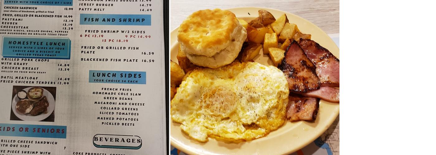 Moultrie Creek Diner Menu