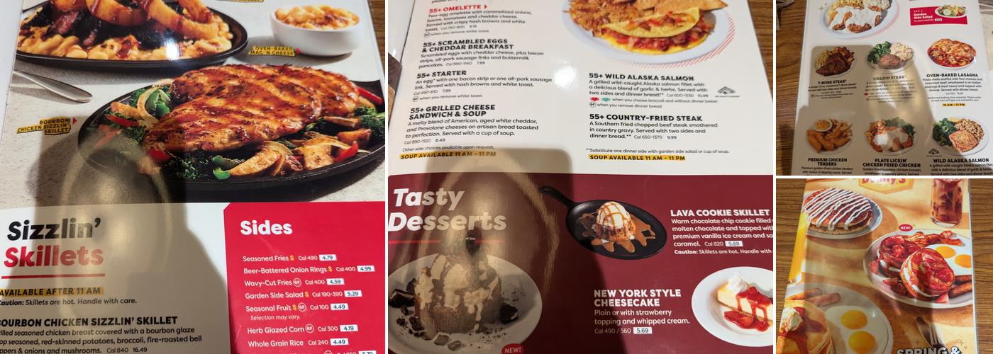 Denny's Menu