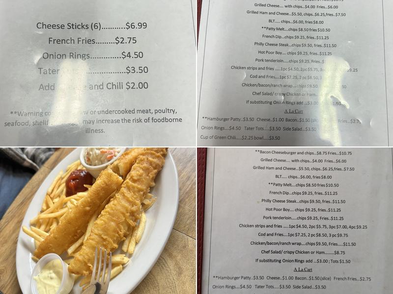 K and J Village Cafe Menu