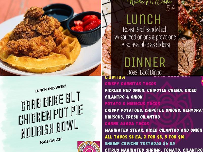 Wake n Bake Breakfast Company Menu