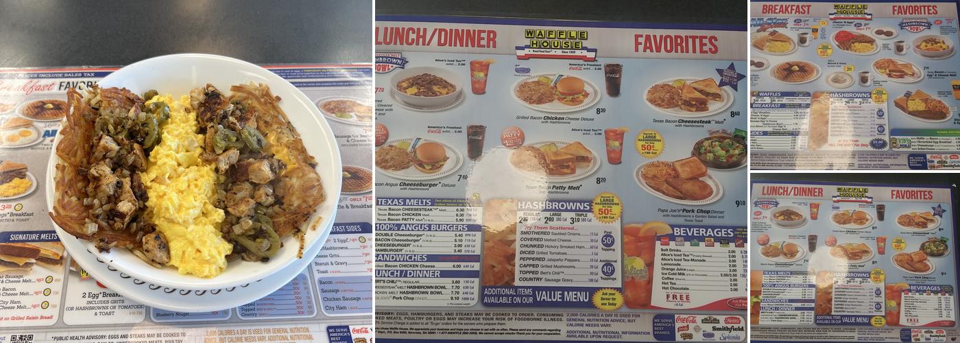 Waffle House Menu