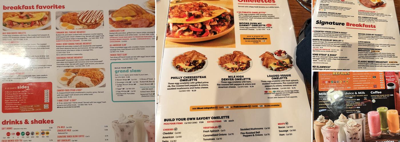 Denny's Menu