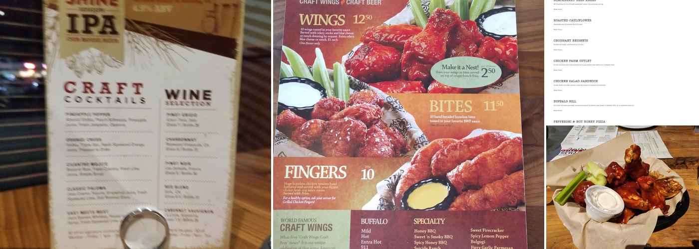 Buffalo Wing Factory Menu