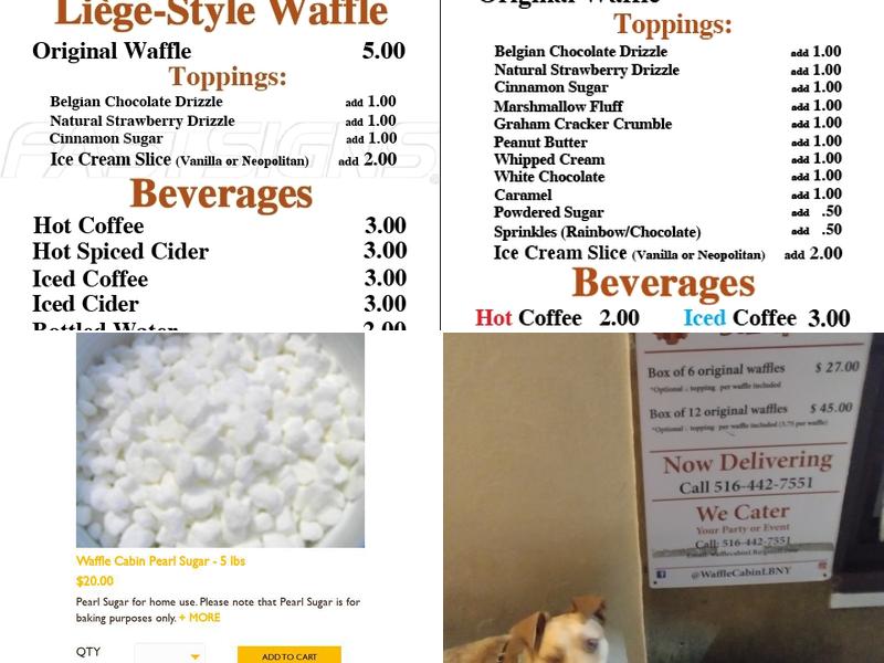 Waffle Cabin - Long Beach, NY Menu