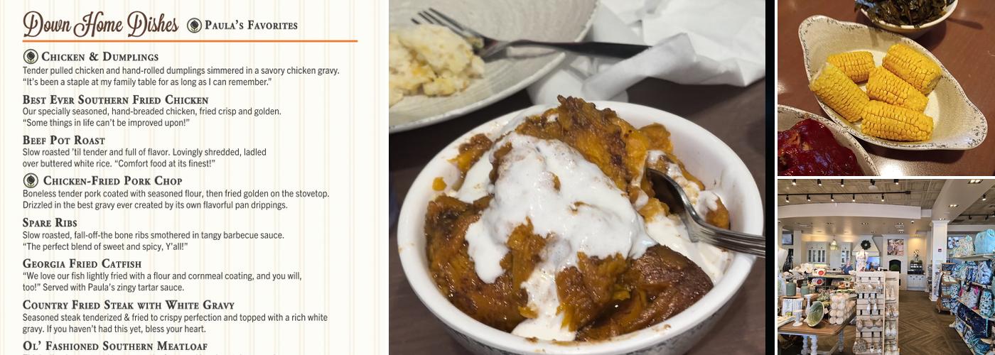 Paula Deen's Family Kitchen Menu