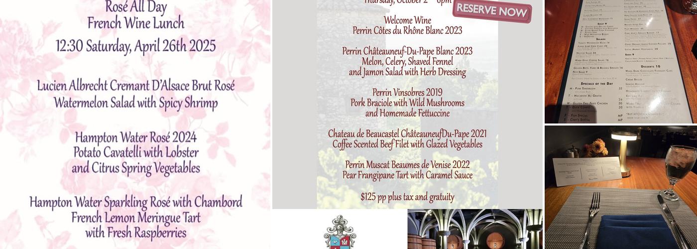 River Oaks Restaurant Menu