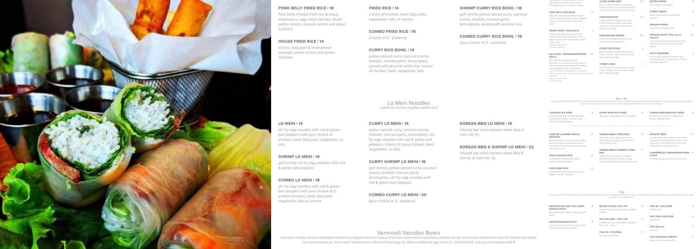 Bibo’s Bistro & Bar Menu