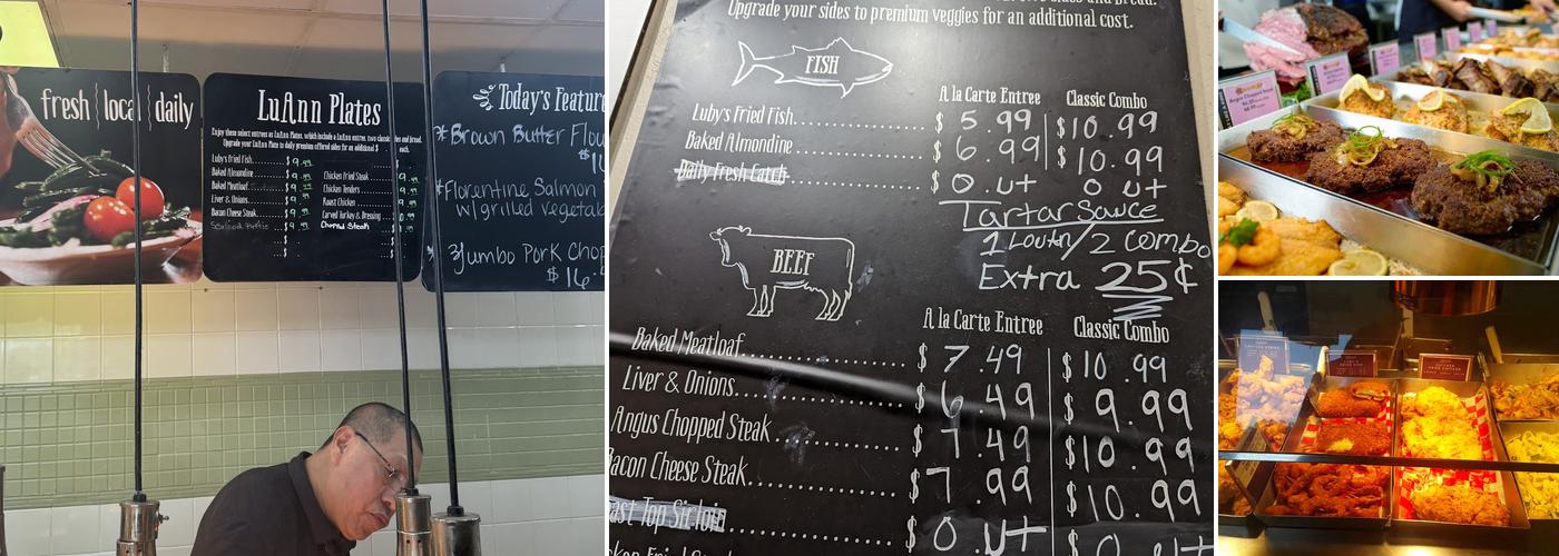 Luby's Menu
