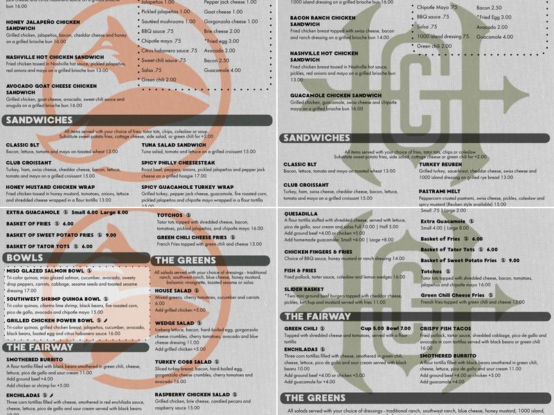 Den At Fox Hollow Menu